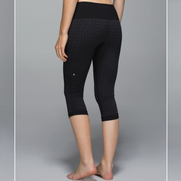 lululemon athletica Pants - Lululemon in the Flow Crop II Heathered Deep Coal